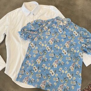 NWOT bundle of two women’s business tops both size large.